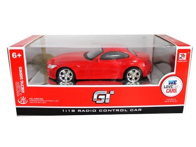 1:18 4 FUNCTION R/C CAR W/LIGHT /RED/YELLOW/GRAY INCLUDED BATTERY - HP1059452