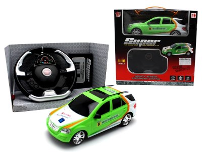 1:18 4 FUNCTION R/C CAR W/LIGHT RED/BLUE/GREEN - HP1059578