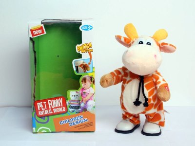 B/O PLUSH GIRAFFE W/WALKING & MUSIC & MOVING HEAD - HP1059903