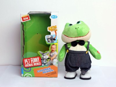 B/O PLUSH FROG W/WALKING & MUSIC & MOVING HEAD - HP1059905