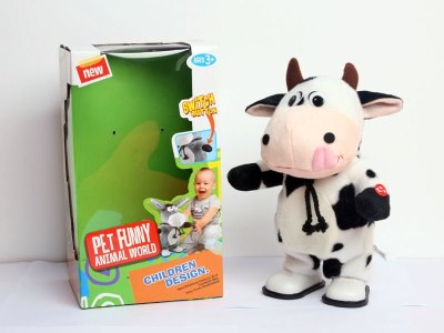 B/O PLUSH COW W/WALKING & MUSIC & MOVING HEAD - HP1059906