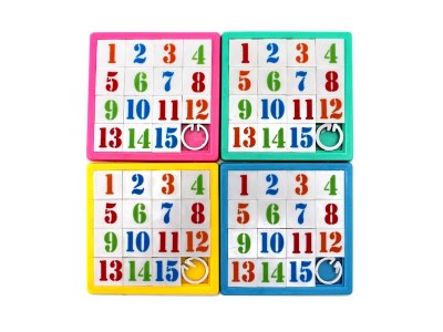 数字拼图 绿黄粉蓝4色混装 - HP1060014