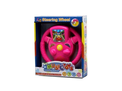 STEERING WHEEL W/LIGHT & MUSIC & PROJECTION INCLUDED BUTTONCELL - HP1060543