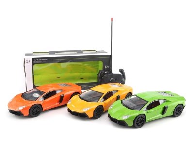 4 FUNCTION R/C CAR  GREEN/ORANGE/YELLOW/SILVERY GREY  NOT INCLUDE BATTERY - HP1060575