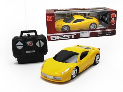 1:18 4 FUNCTION R/C CAR W/LIGHT RED/YELLOW/ORANGE - HP1060784
