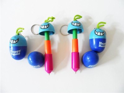 CARTOON STRETCHY BALL PEN W/KEYCHAIN  - HP1061022