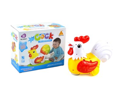 B/O BUMP& GO CARTOON COCKEREL W/LIGHT & MUSIC - HP1061170