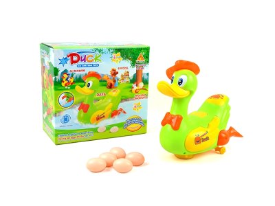 B/O CARTOON LAY EGGS DUCK W/LIGHT & MUSIC - HP1061176