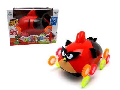 B/O CAR W/STUNT & 3D LIGHT & MUSIC RED/YELLOW - HP1061317
