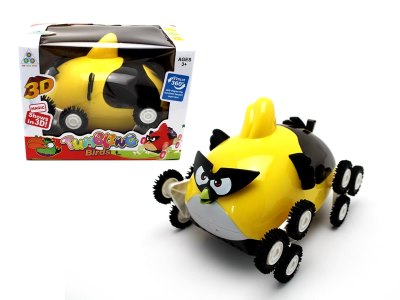 B/O CAR W/STUNT & 3D LIGHT & MUSIC RED/YELLOW - HP1061318