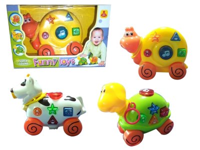 PULL LINE ANIMALS W/LIGHT&MUSIC 3ASST - HP1061377