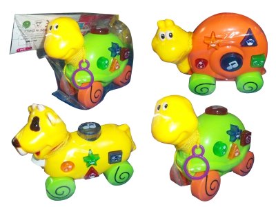 PULL LINE ANIMALS W/LIGHT&MUSIC 3ASST - HP1061378