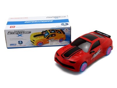 电动万向车带3D灯光音乐 红黄2色混装 - HP1062005