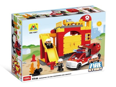 FIRE CONTROL BUILDING BLOCK 69PCS  - HP1062104