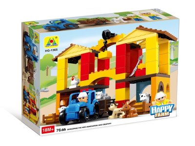 FARM BUILDING BLOCK 76PCS  - HP1062105