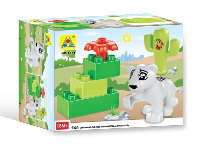 ZOO BUILDING BLOCK 6PCS  - HP1062131