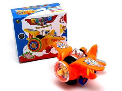 B/O PLANE W/LIGHT & MUSIC & BUMP AND GO YELLOW/ORANGE  - HP1062212