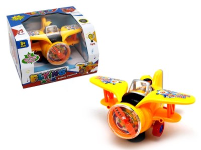 B/O PLANE W/LIGHT & MUSIC & BUMP AND GO YELLOW/ORANGE  - HP1062213