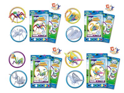 DIY PAINTING 3D PUZZLE 4ASST  - HP1062540
