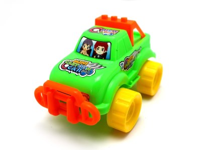 PULL LINE CAR  YELLOW/ORANGE/GREEN - HP1062575