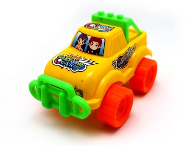 FRICTION CAR YELLOW/ORANGE/GREEN - HP1062579