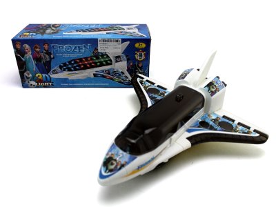 B/O PLANE W/3D LIGHT & MUSIC & BUMP AND GO WHITE/BLUE - HP1062611