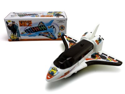 B/O PLANE W/3D LIGHT & MUSIC & BUMP AND GO WHITE/BLUE - HP1062612