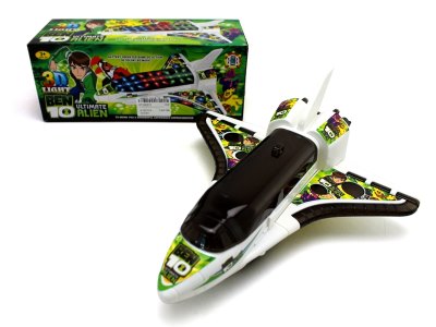 B/O PLANE W/3D LIGHT & MUSIC & BUMP AND GO WHITE/BLUE - HP1062615