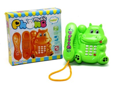 TELEPHONE SET W/LIGHT & MUSIC ORANGE/GREEN - HP1062958