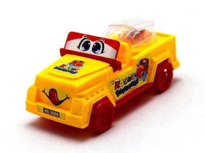 PULL LINE CARTOON CAR W/LIGHT RED/YELLOW - HP1063151