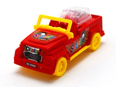 PULL LINE CARTOON CAR W/LIGHT RED/YELLOW - HP1063153