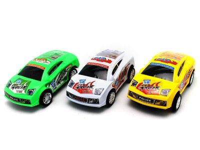 PULL LINE RACING CAR W/LIGHT WHITE/GREEN/YELLOW - HP1063235