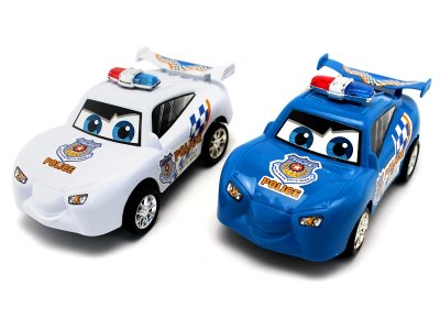 PULL LINE POLIC CAR W/BELL BLUE/WHITE - HP1063238