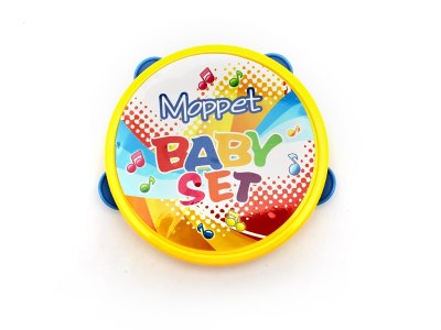 TAMBOURINE (INFANT MUSICAL INSTRUMENT) PINK/BLUE/YELLOW - HP1063246