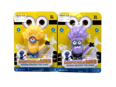 B/O DESPICABLE ME3 W/LIGHT & MUSIC INCLUDED BUTTONCELL  2ASST - HP1063304