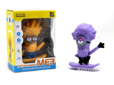 B/O DESPICABLE ME3 W/LIGHT & MUSIC INCLUDED BUTTONCELL  2ASST - HP1063305