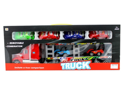 FRICTION CAR W/4 FREE WAY CAR RED/BLUE - HP1064378