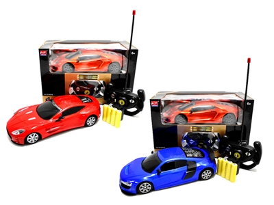 1:16 SCALE 4 FUNCTION R/C CAR W/ LIGHT 3ASST INCLUDE BATTERY - HP1064614