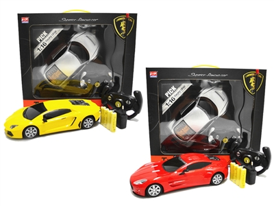 1:16 SCALE 4 FUNCTION R/C CAR W/ LIGHT 3ASST INCLUDE BATTERY - HP1064615