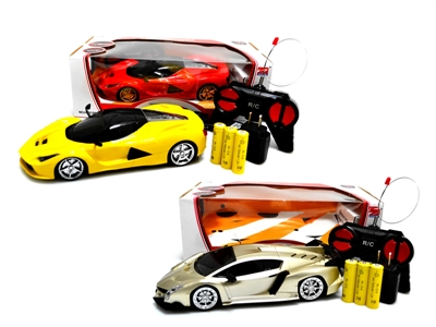 1:20 SCALE 4 FUNCTION R/C CAR W/ LIGHT 2ASST INCLUDE BATTERY - HP1064621