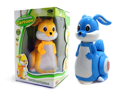 B/O BUMP AND GO RABBIT W/LIGHT & MUSIC ORANGE/YELLOW - HP1064640