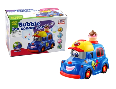 B/O BUMP & GO ICE CREAM CAR W/LIGHT & MUSIC & BLOW BUBBLES - HP1064701