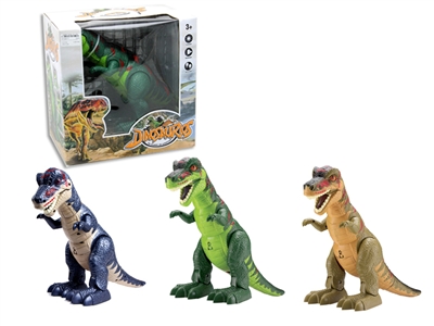 B/O DINOSAUR W/LIGHT & VOICE & WALK PURPLE/YELLOW/GREEN - HP1064717