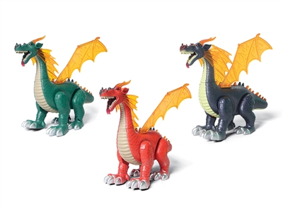 B/O DINOSAUR W/LIGHT & VOICE & WALK & LAY EGGS PURPLE/ORANGE/GREEN - HP1064723