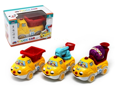 B/O MULTIFUNCTION CONSTRUCTION CAR W/LIGHT & MUSIC & BUMP AND GO 3ASST - HP1064876