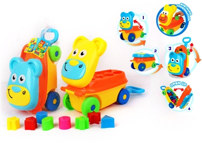 CARTOON BLOCK CAR ,BLUE/YELLOW - HP1065242