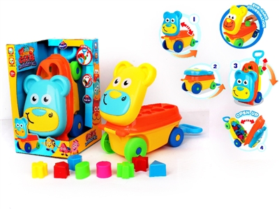 CARTOON BLOCK CAR ,BLUE/YELLOW - HP1065247