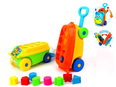 CARTOON BLOCK CAR ,YELLOW/ORANGE - HP1065252