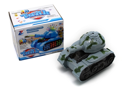 B/O TANK W/3D PROJECTION & MUSIC & BUMP AND GO GRAY/BLUE - HP1066042
