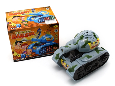 B/O TANK W/3D PROJECTION & MUSIC & BUMP AND GO GRAY/BLUE - HP1066044